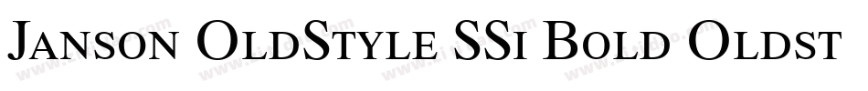 Janson OldStyle SSi Bold Oldstyle Figures字体转换